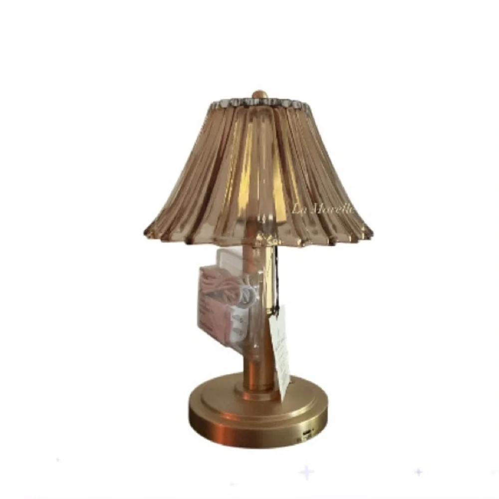 Glass Shade Table Lamp Tan - Hearth & Hand™ with Magnolia Christmas 2025